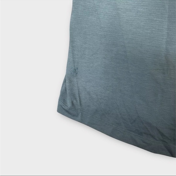 Lululemon Evolution Polo Shirt Mens Size L Blue Performance Wicking - Picture 10 of 11